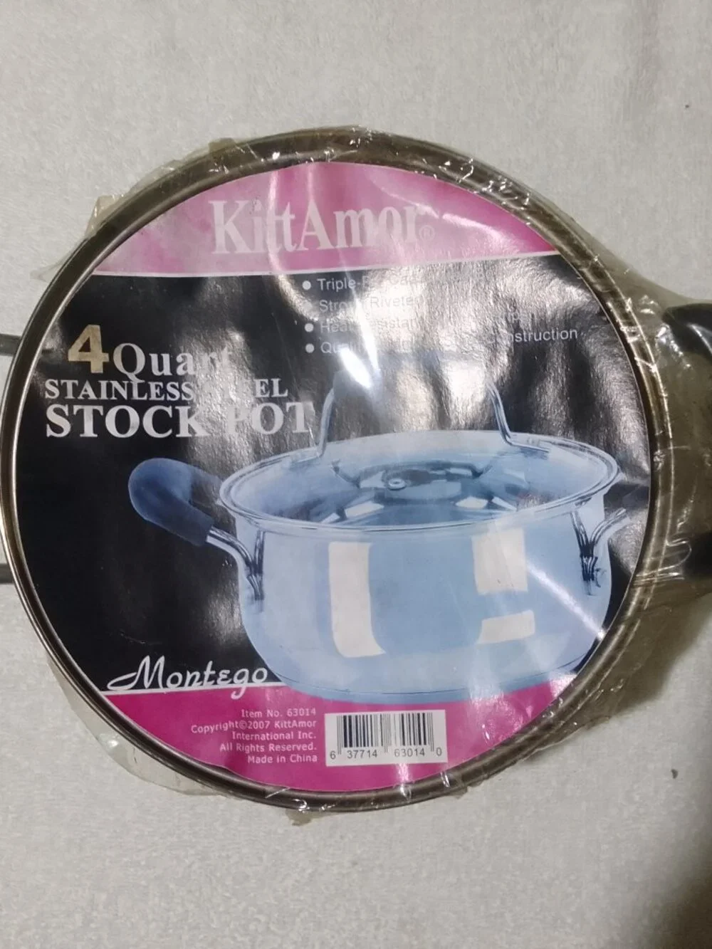 KittAmor finest-quality 4-Quart stainless steel stock pot brand new